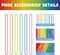 Pride Beads Stuff, Pride Necklace Accessories,100PCS 6 Kinds of LGBTQ Metallic Beads Necklace Bulk, Gay Lesbian Pride Necklace for Women Men, Costumes Decor for Pride Month Parade Throws Party Favors
